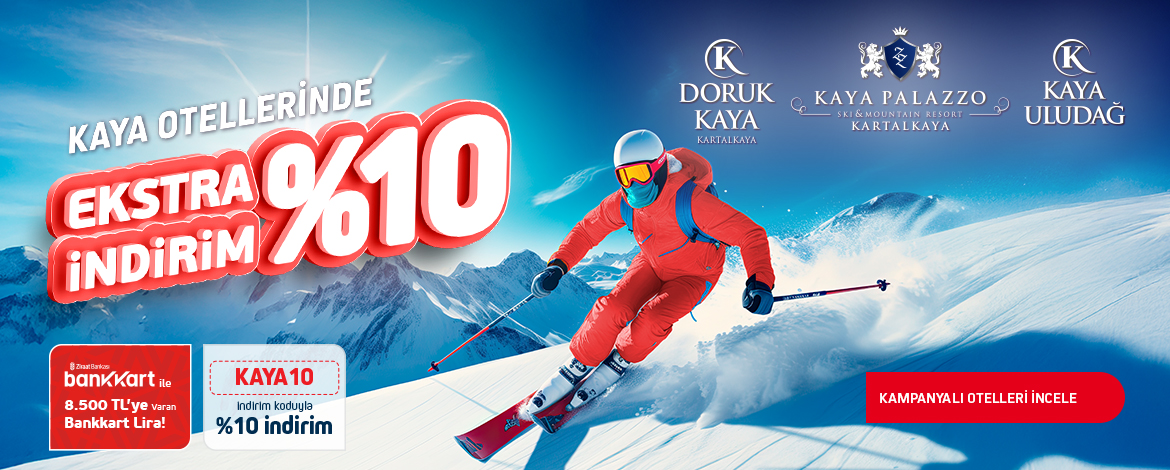 Kaya Kış Otellerinde Ekstra 10 İndirim